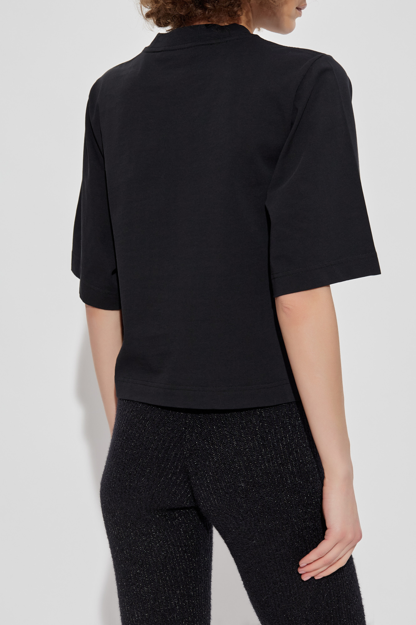 Palm Angels::シャツ:50[RESALE] Palm Angels T Shirt M Cotton Black Print PMAA001R21JER001